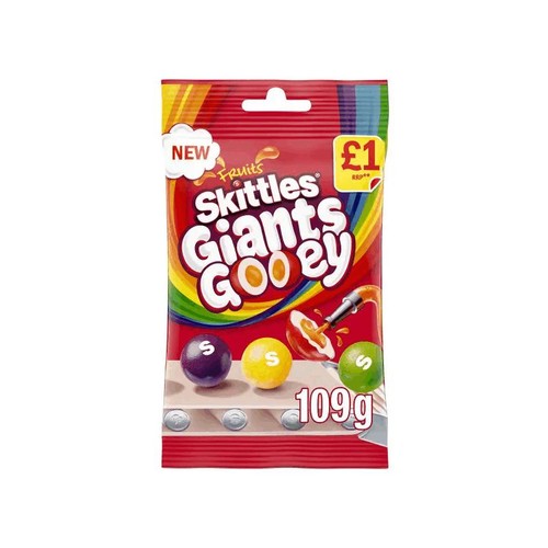 Skittles giants gooey treat - skittles,