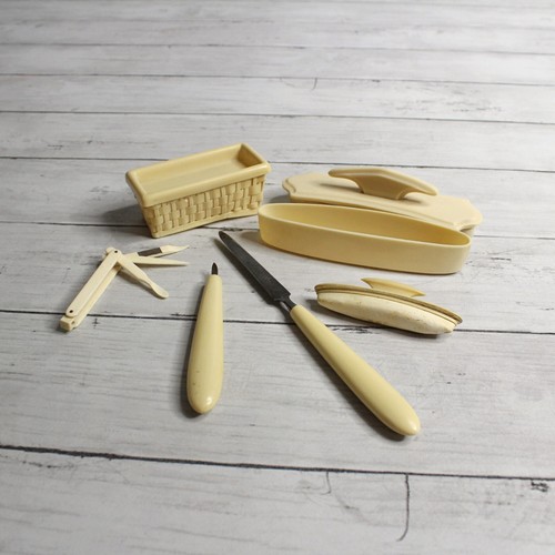 Vintage french ivory celluloid - vintage,