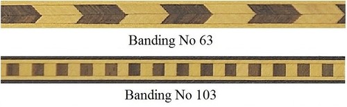 7mm wide wood inlay banding - 7mm,