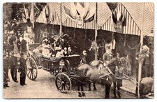 Leeds Royal Visit Yorkshire Printed Postcard wy 98