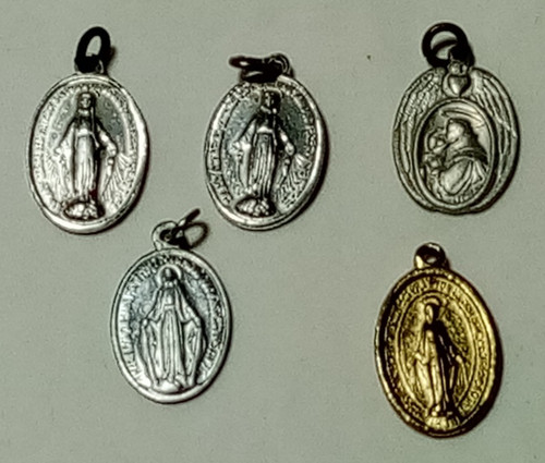 Vintage religious medals - vintage, medals,