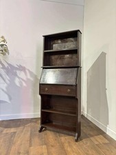 Vintage Oak Student Bureau Bookcase