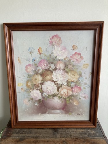 Large antique oil board - antique,