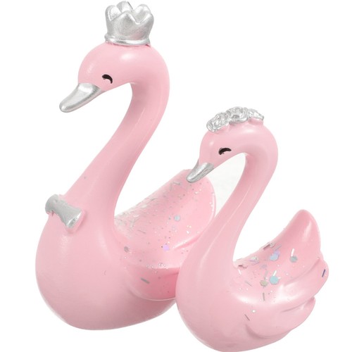2pcs resin swan - 2pcs,
