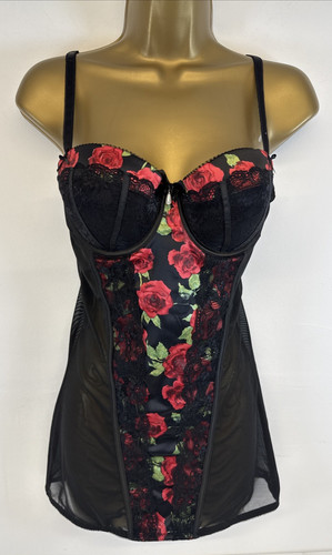 Peacocks basque cami slip - basque,