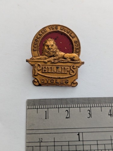 Phillips cycles vintage pin - cycles,
