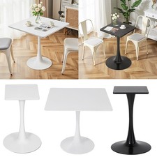 Square Dining Table 40/50/60/80cm Restaurant Cafe Bistro Tables Pedestal Base