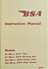 BSA A10 A7 Motorcycle Manual