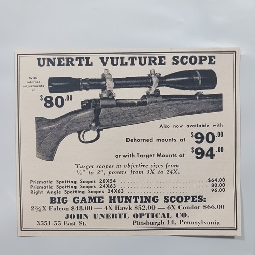 1956 vintage unertl vulture - 1956,