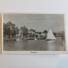 REEDHAM – Yacht on the Yare & Lord Nelson Pub – Real Photo Postcard