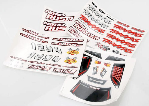 Traxxas decal sheets nitro - decal,