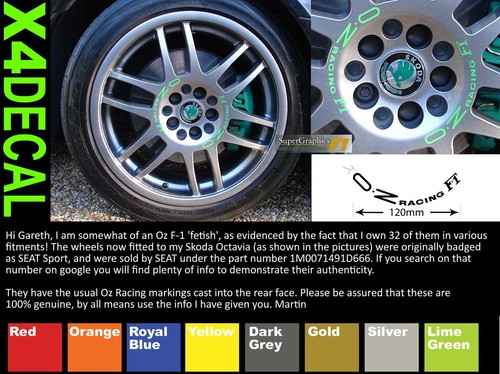 Wheel centre decal stickers - decal,