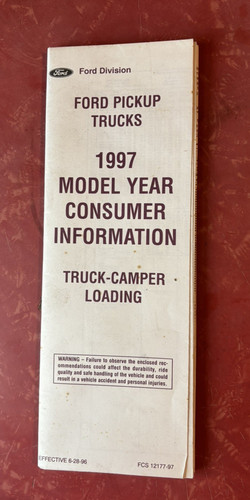 Ford pickup trucks 1997 - pickup, model