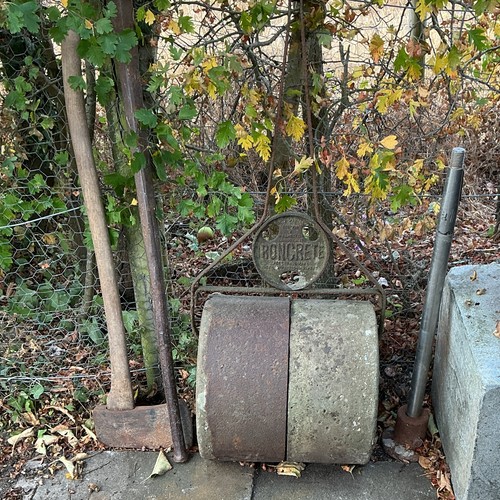 Metal lawn roller with pull - metal,
