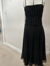 Hobbs Black Silk Chiffon