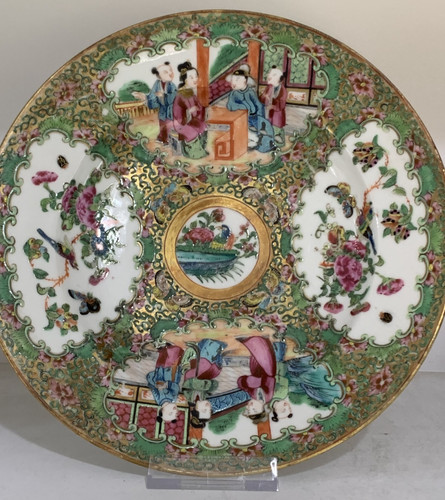 19th chinese rose medallion - c,