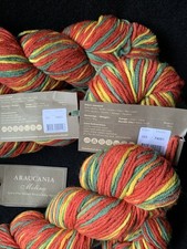 Araucania Molina Baby Alpaca Mix  DK Yarn 4 x 50g Hanks.  Multi. New
