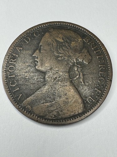 1874 queen victoria penny - penny, –