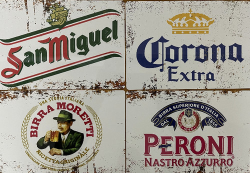 Drinks signs metal - metal, plaque