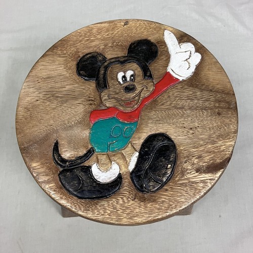 Mickey mouse vintage carved - mouse,