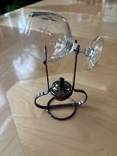 Brandy Cognac Glass Snifter Warmer 8 1/2” High Excellent Italy VTG Silverplate
