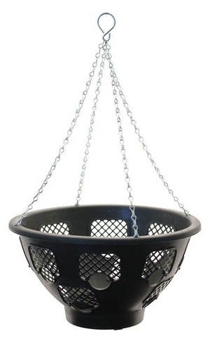 Hanging flower basket black - flower,