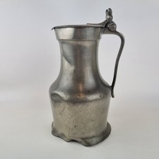 Large Antique Pewter Lidded