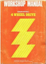 DAIHATSU F10 / F20 (S SK J JK) F50 (J JK V) CHASSIS 1979 FACTORY WORKSHOP MANUAL