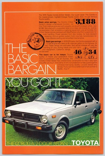 1978 toyota corolla sedan - corolla,