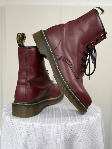 Martens 1460 red leather - martens,