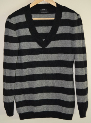 Grey black striped f tesco - &,