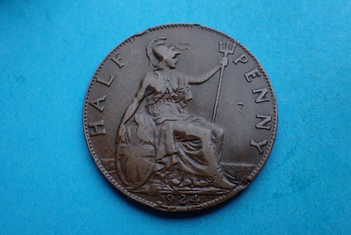 1924 george half penny - 1924,