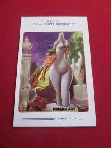 Saucy seaside postcard unused - saucy,