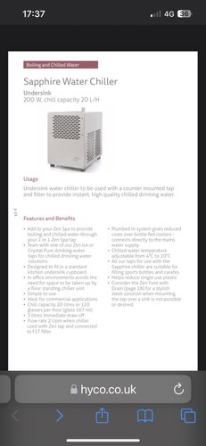 Hyco sapphire undersink water - sapphire,