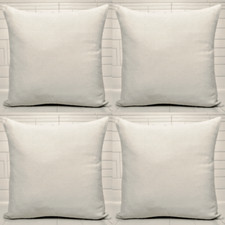 Set of 4 Jute Hessian Cream