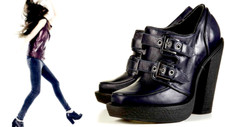 TOPSHOP LEATHER ANKLE BOOTS