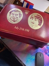 Prince Charles and Princess Diana Wedding Foot Stool, Rare, in excellent cond.