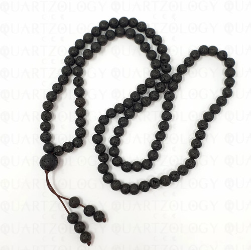 Lava prayer beads - beads, 108