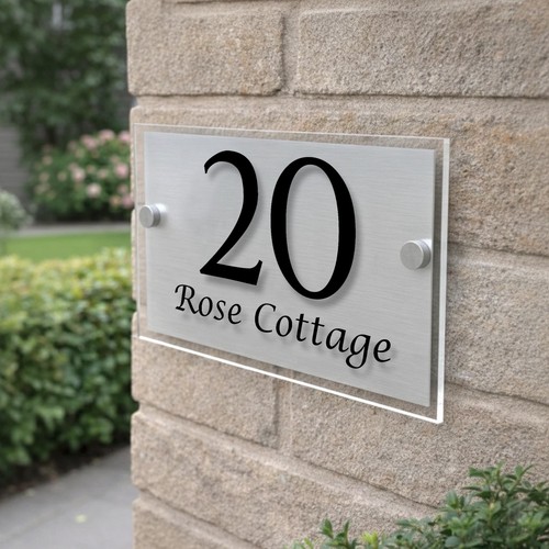 Door sign house - sign, number