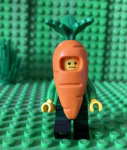 Lego carrot mascot costume - carrot, /