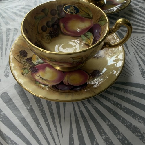 Aynsley orchard gold tea - gold, &