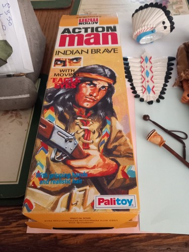 Vintage action man indian - man,