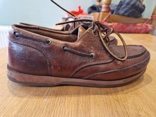 Chatham Kayak G2 Leather Lace Up Deck Shoes Men's UK 7 Brown