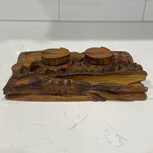 Vtg folk art wood carved - vtg,