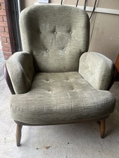 Ercol Jubilee Armchair With Upholstered Cushions In Good Condition
