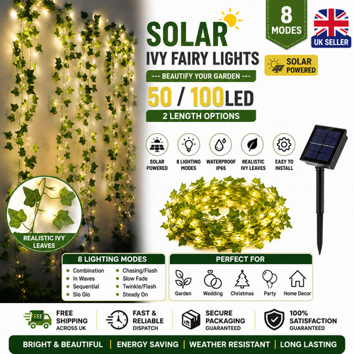 100 led solar - led, fairy