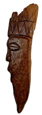 Hand Carved Wooden Tribal Wall