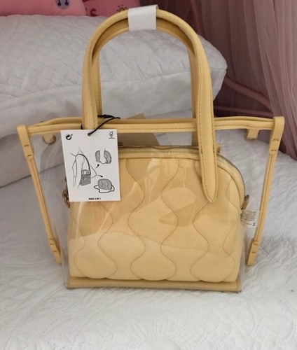 Zara yellow transparent mini - zara,