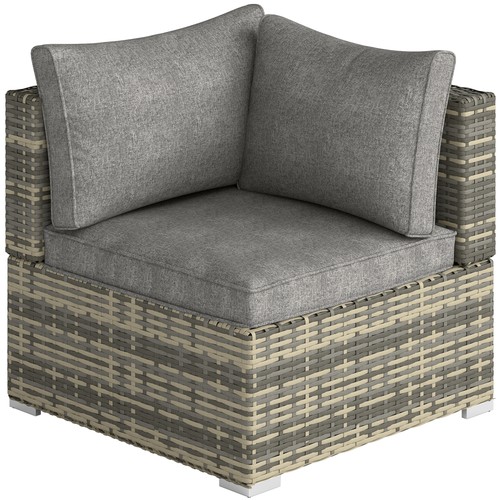 Outsunny rattan corner sofa - rattan,