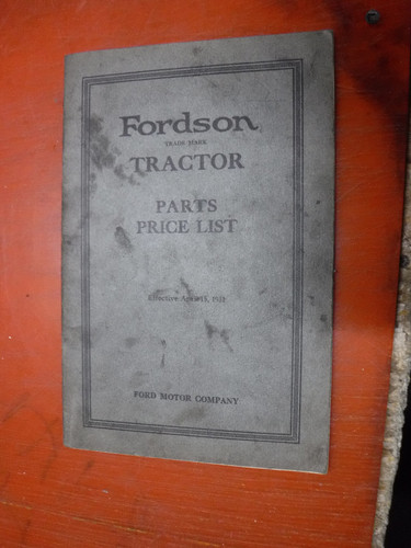 1931 fordson tractor parts - fordson,